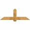 Ekena Millwork Eugene Rough Sawn Timber Gable Bracket, Western Red Cedar, 60"W x 22"H x 6"D x 6"F, 9/12 Pitch GBW060X22X0606EUG00RWR - alternate 1